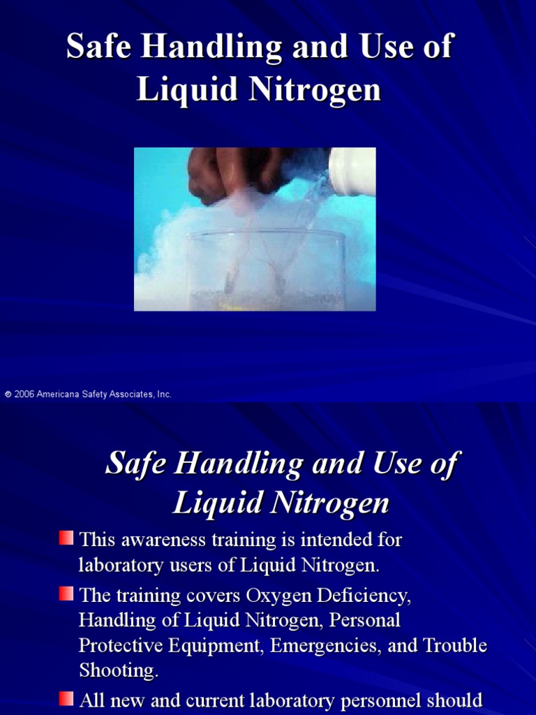 Liquid Nitrogen Safety Guidelines – EVZGX