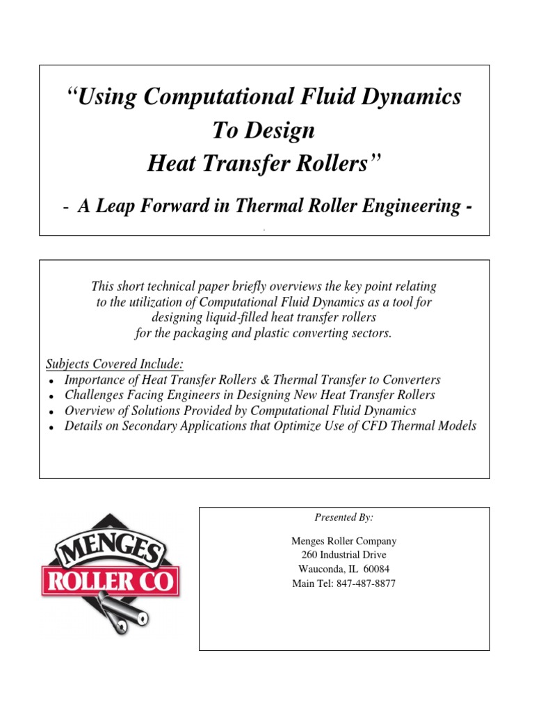 Heat Transfer Rollers | PDF | Computational Fluid Dynamics | Heat Transfer