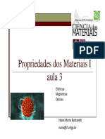 Propriedades Dos Materiais I Aula 3