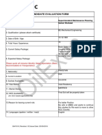 QAF-010 - Candidate Evaluation Form