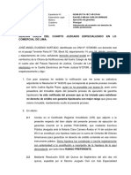 Intervención de Acreedor Preferente - Sr. José Eugenio