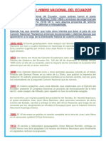 Historia Del Himno Nacional Del Ecuador