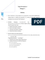 Tugas Personal Ke-2 (Minggu 7) : MATH6077-Discrete Mathematics