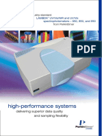 High-Performance Systems: Lambda UV/Vis/NIR and UV/Vis Spectrophotometers - 950, 850, and 650