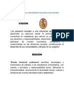 MISIÓN Y VISON DE LA UNIVERSIDAD NACIONAL SAN ANTONIO ABAD DEL CUSCO.docx