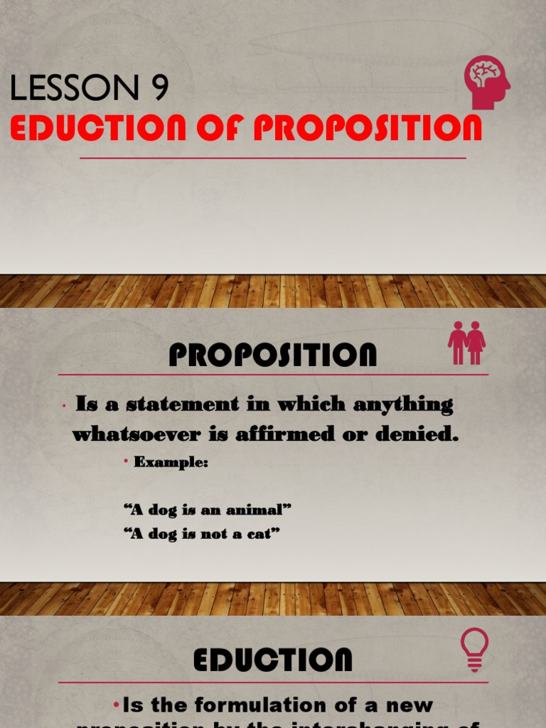 Eduction and Logical Proposition Methods | PDF | Deductive Reasoning ...