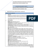 Especificaciones Tecnicas Operación y Mantenimiento para La Planta de Amoniaco y Urea PDF