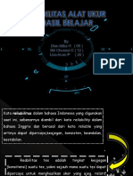 Realibilitas (Evaluasi Pembelajaran)