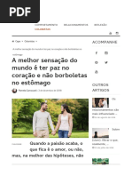 A Melhor Sensação Do Mundo é Ter Paz No Coração e Não Borboleta