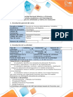 Guía de Actividades y Rúbrica de Evaluación-Paso 3-Proyecciones y Riesgo