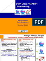 Daya & Duta 2004 Planning Document