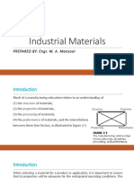 Industrial Materials: PREPARED BY: Engr. M. A. Mansoor