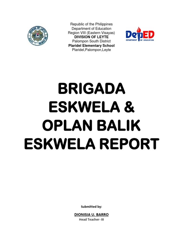 Brigada Eskwela Report 2023 | PDF