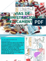 vías de administración de medicamentos