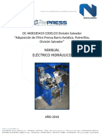 OC 4400185419 Manual Electrico Hidraulico Filtro Prensa
