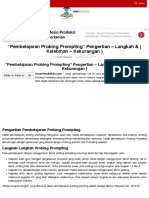 Pembelajaran Probing Prompting Pengertian - Langkah & (Kelebihan - Kekurangan)