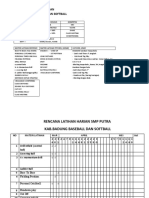Rencana Program Latihan Tingkat SMP Baseball Dan Softball BADUNG 2019