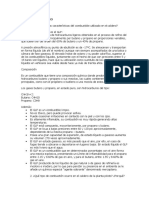 Características del GLP utilizado en el caldero de la planta piloto