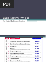 Basic Resume Writing For SHS Lagao