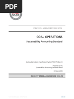 Coal Operations Standard 2018