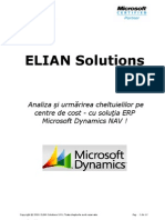 Elian Solutions - ERP Microsoft Dynamics NAV - Analiza Cheltuieli Pe Centre de Cost