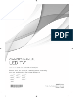 Led TV: Owner'S Manual