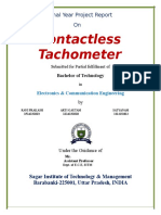 Contactless Tachometer: Final Year Project Report On