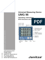 Janitza Manual UMG96 All Versions en PDF
