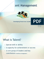 Talent Management: Developing Tomorrows Leaders