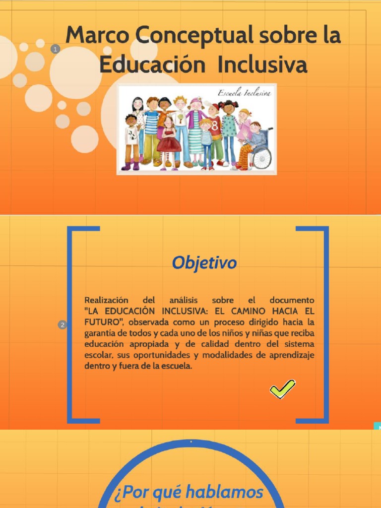 Marco Conceptual Sobre La Educación Inclusiva | PDF | Exclusión social ...