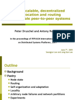 Pastry: Scalable, Decentralized Object Location and Routing For Large-Scale Peer-To-Peer Systems