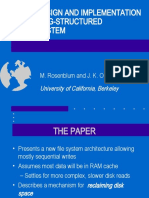 The Design and Implementation of A Log-Structured File System