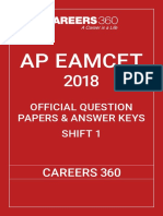 Ap Eamcet 2018 Shift 1 PDF