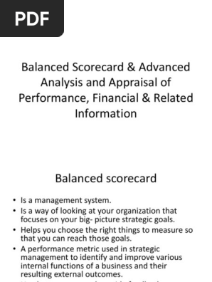 Balanced Scorecard