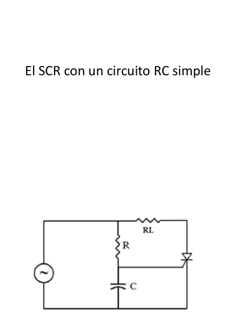 Circuito RC Simple con SCR | PDF | Electromagnetismo | Física