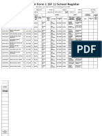 School Form 1 (SF 1) School Register