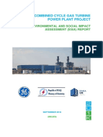 Dhi-Qar Combined Cycle Gas Turbine Power Plant Project: Environmental and Social Impact Assessment (Esia) Report