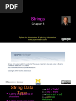 Strings: Python For Informatics: Exploring Information