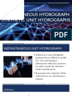 Instantaneous Hydrograph Synthetic Unit Hydrographs: Prepared By: Faith Ann G. Malacad