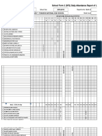 School Form 2 (SF2) Daily Attendance Report of Learners