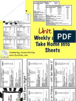 Unit 1 - 6: Weekly and Unit Take Home Info Sheets