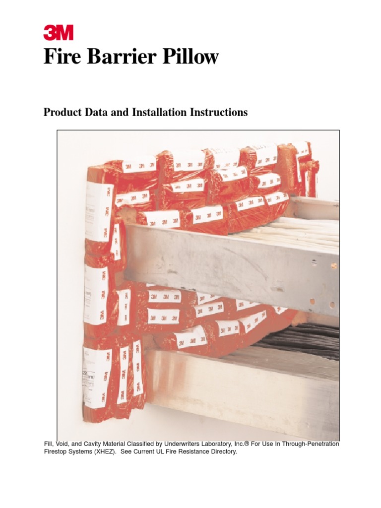 Fire Barrier Pillow Product Data and Installation Instructions PDF