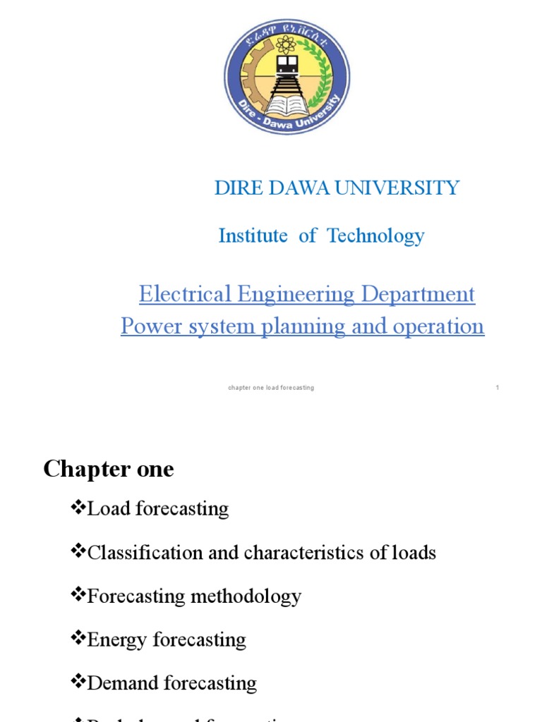 Electrical Engineering Department Power System Planning and Operation