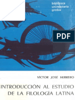 Herrero Victor Jose - Introduccion Al Estudio de La Filologia Latina PDF