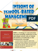 Dimensions of School-Based Management: Jose L. Francisco Discussant
