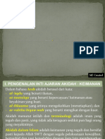 Pengenalan Inti Ajaran Aqidah - Keimanan