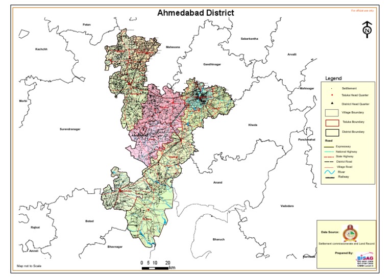 Ahmedabad City Taluka Map Ahmedabad District Map | Pdf