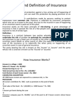 Meaning and Definition of Insurance