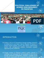 Political Challenges of Women Empowerment in Pakistan: Research Project BY Mahgul
