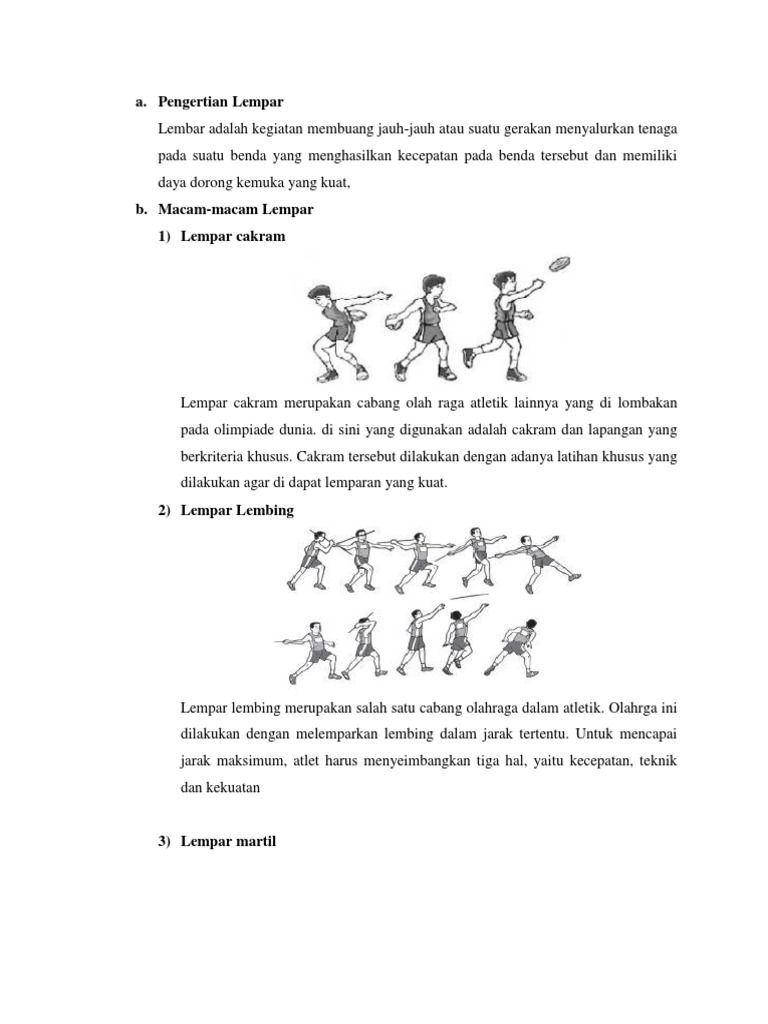Materi Tentang Lempar Cakram Ilmusosial Id